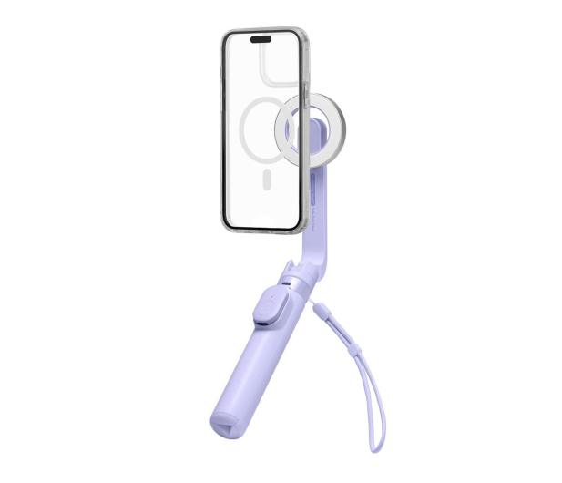 Spigen Magsafe Bluetooth Selfie Stick Tripod Lavender - 1346673 - zdjęcie 4